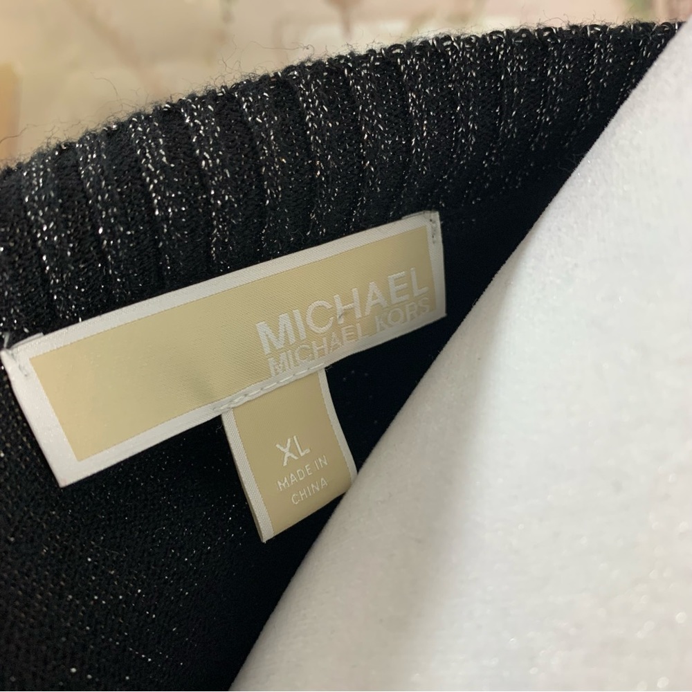 NEW Michael Kors Shimmer Crew Neck Sweater - Picture 9 of 10